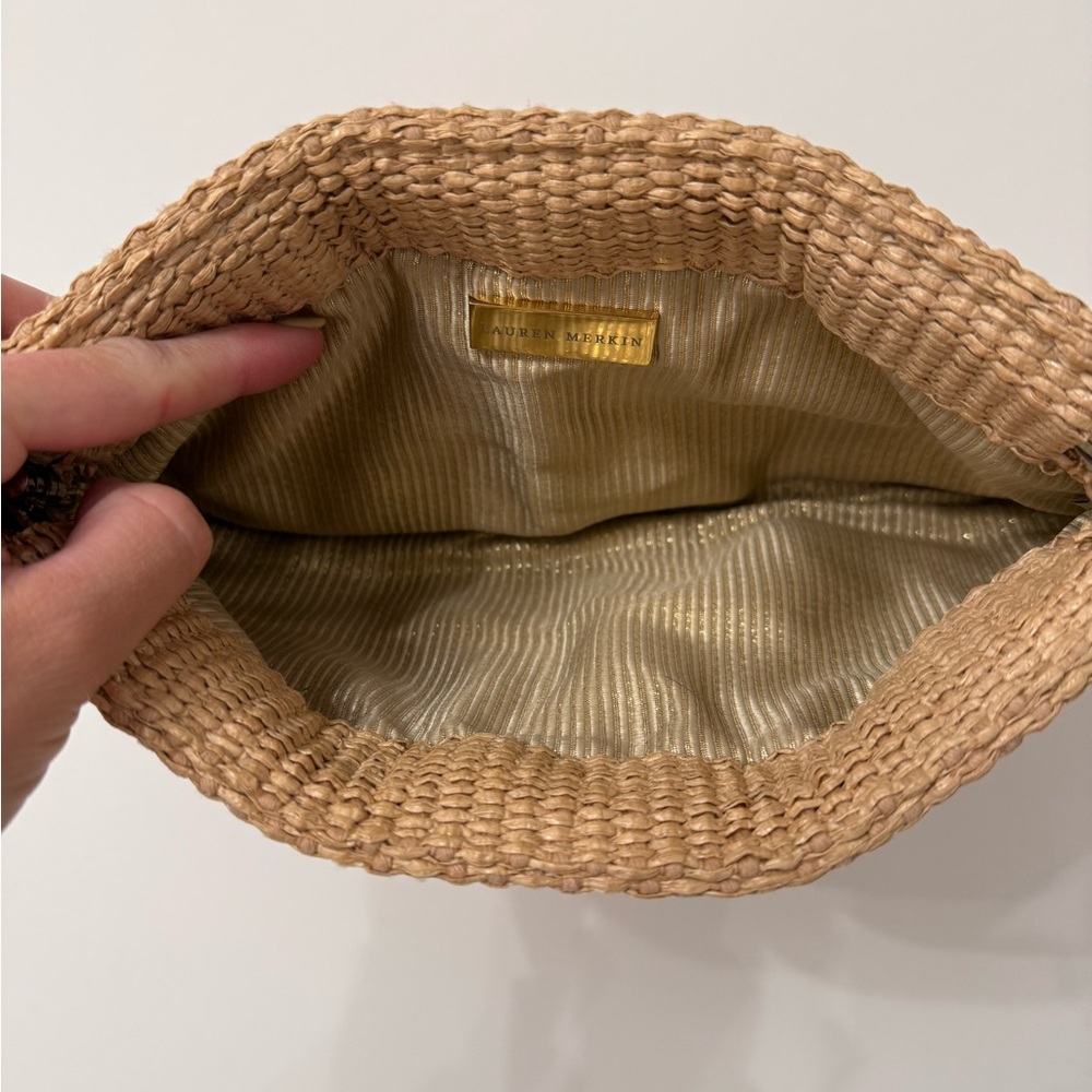 Lauren Merkin Tan Woven Clutch - Picture 3 of 3